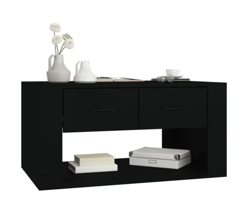 Kohvilaud, Must, 102 X 50 X 45 cm Tehispuit Kohvilaud, Must, 102 X 50 X 45 cm Tehispuit