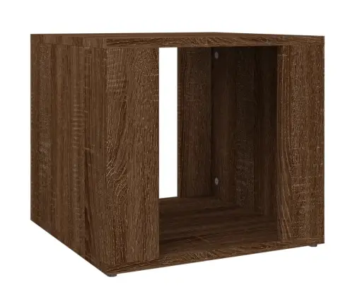 Naktinis Staliukas, Rudas Ąžuolo, 41X40X36cm Apdirbta Mediena