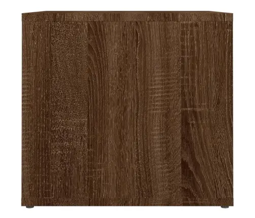 Naktinis Staliukas, Rudas Ąžuolo, 41X40X36cm Apdirbta Mediena