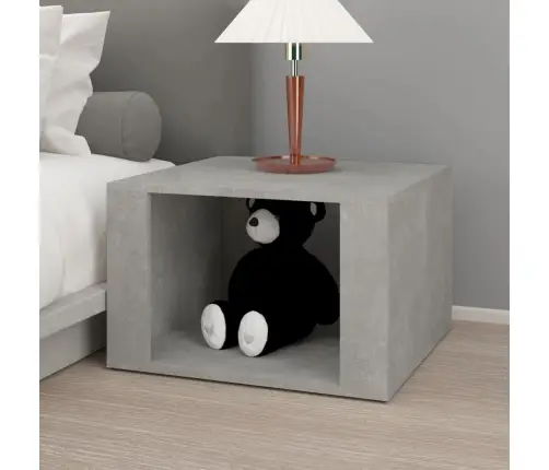 Naktsskapītis, Betona Pelēks, 57X55X36 Cm, Inženierijas Koks Vidaxl