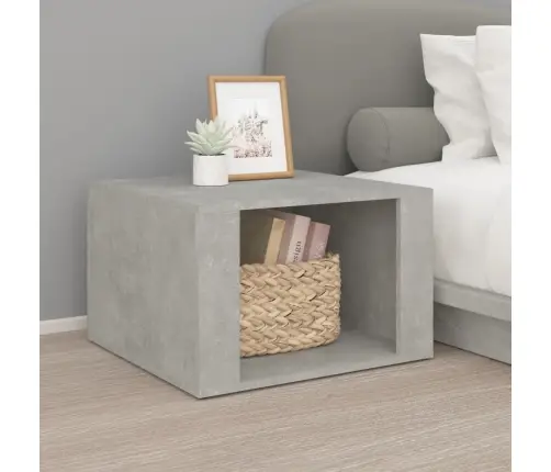 Naktsskapītis, Betona Pelēks, 57X55X36 Cm, Inženierijas Koks Vidaxl