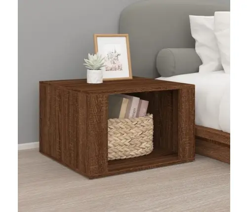 Naktinis Staliukas, Rudas Ąžuolo, 57X55X36cm Apdirbta Mediena