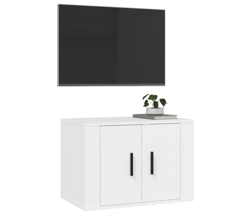 Sienas Tv Skapītis, Balts, 57X34,5X40 Cm Vidaxl