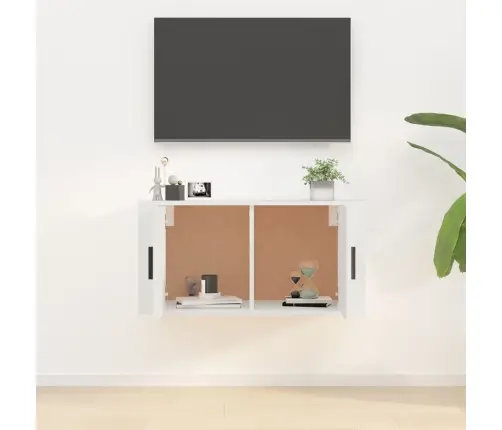 Sienas Tv Skapītis, Balts, 80X34,5X40 Cm Vidaxl