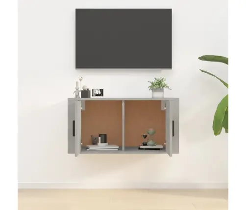 Sienas Tv Skapītis, Betona Pelēks, 80X34,5X40 Cm Vidaxl