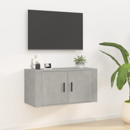 Sienas Tv Skapītis, Betona Pelēks, 80X34,5X40 Cm Vidaxl
