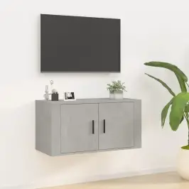 Sienas Tv Skapītis, Betona Pelēks, 80X34,5X40 Cm Vidaxl