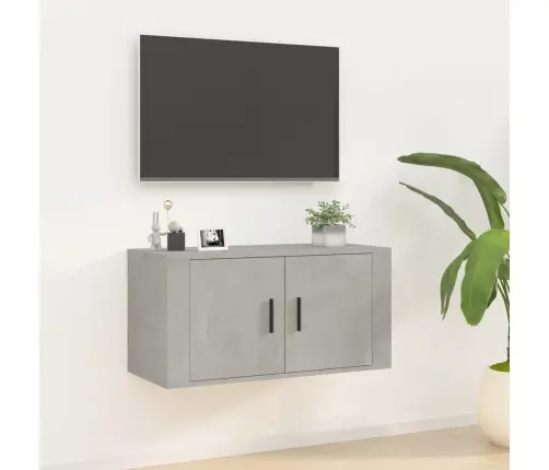Sienas Tv Skapītis, Betona Pelēks, 80X34,5X40 Cm Vidaxl