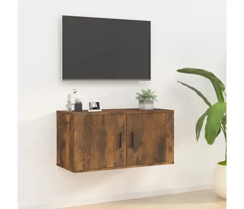 Sienas Tv Skapītis, Ozolkoka Krāsa, 80X34,5X40 Cm Vidaxl