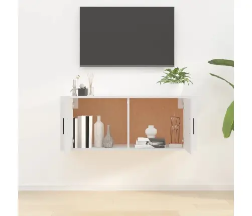 Sienas Tv Skapītis, Balts, 100X34,5X40 Cm Vidaxl