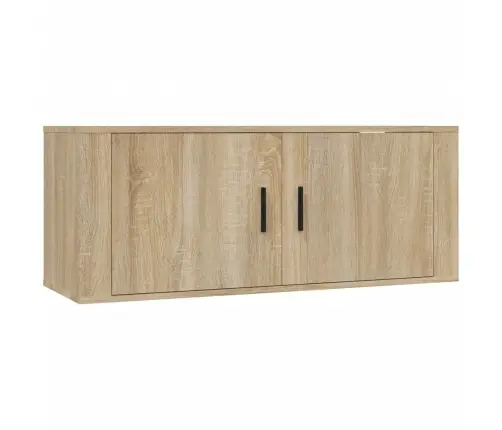 Sienas Tv Skapītis, Ozolkoka Krāsa, 100X34,5X40 Cm Vidaxl