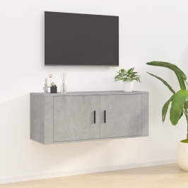 Sienas Tv Skapītis, Betona Pelēks, 100X34,5X40 Cm Vidaxl