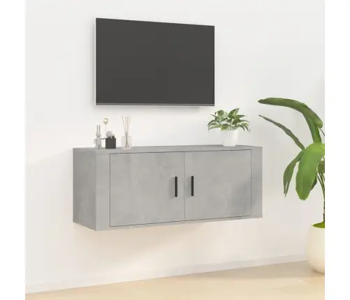 Sienas Tv Skapītis, Betona Pelēks, 100X34,5X40 Cm Vidaxl
