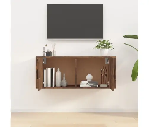 Sienas Tv Skapītis, Ozolkoka Krāsa, 100X34,5X40 Cm Vidaxl
