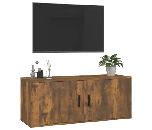 Sienas Tv Skapītis, Ozolkoka Krāsa, 100X34,5X40 Cm Vidaxl