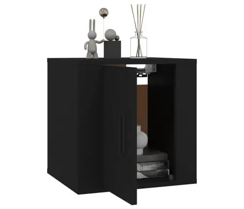 Sienas Tv Skapīši, 2 Gab., Melni, 40X34,5X40 Cm Vidaxl Sienas Tv Skapīši, 2 Gab., Melni, 40X34,5X40 Cm Vidaxl