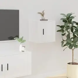 Sienas Tv Skapītis, Spīdīgi Balts, 40X34,5X40 Cm Vidaxl