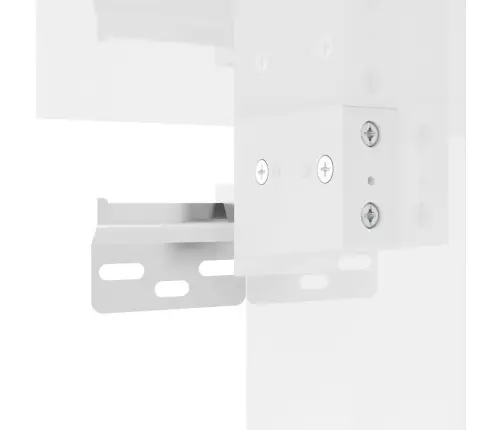 Sieninės Tv Spintelės, 2Vnt., Baltos, 40X34,5X40cm Blizgios