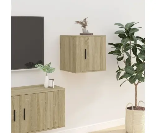 Sienas Tv Skapīši, 2 Gab., Sonomas Ozolkoka, 40X34,5X40 Cm Vidaxl