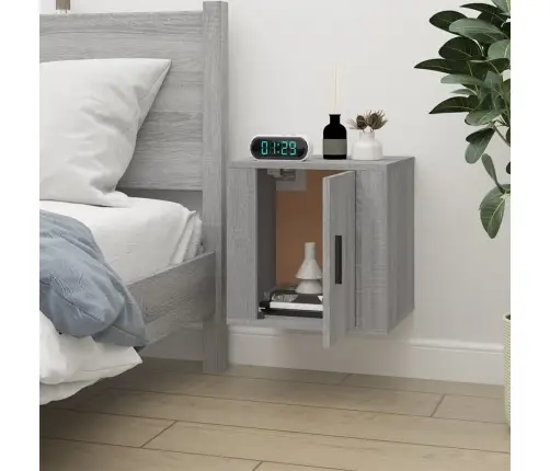 Sienas Tv Skapītis, Pelēcīga Ozolkoka, 40X34,5X40 Cm Vidaxl