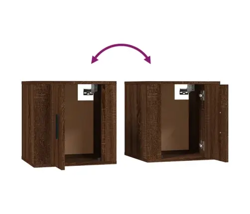 Sienas Tv Skapīši, 2 Gab., Brūna Ozolkoka, 40X34,5X40 Cm Vidaxl Sienas Tv Skapīši, 2 Gab., Brūna Ozolkoka, 40X34,5X40 Cm Vidaxl