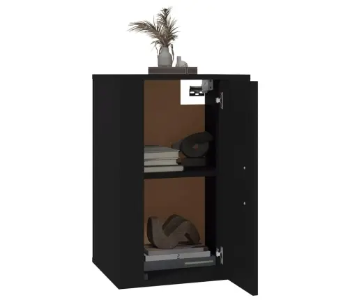 Sienas Tv Skapīši, 2 Gab., Melni, 40X34,5X60 Cm Vidaxl