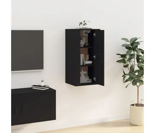 Seinale Kinnitatav Telerikapp, Must, 40X34,5X80 Cm