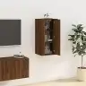 Sienas Tv Skapītis, Brūna Ozolkoka, 40X34,5X80 Cm Vidaxl