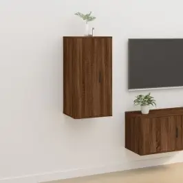 Sienas Tv Skapītis, Brūna Ozolkoka, 40X34,5X80 Cm Vidaxl