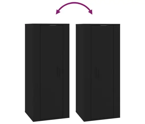 Sienas Tv Skapītis, 40X34,5X100 Cm, Melns Vidaxl