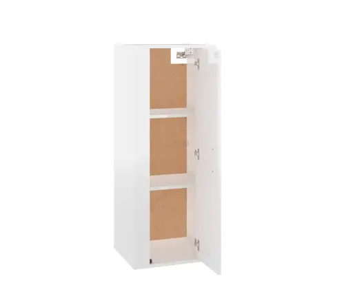 Sienas Tv Skapītis, Spīdīgi Balts, 40X34,5X100 Cm Vidaxl