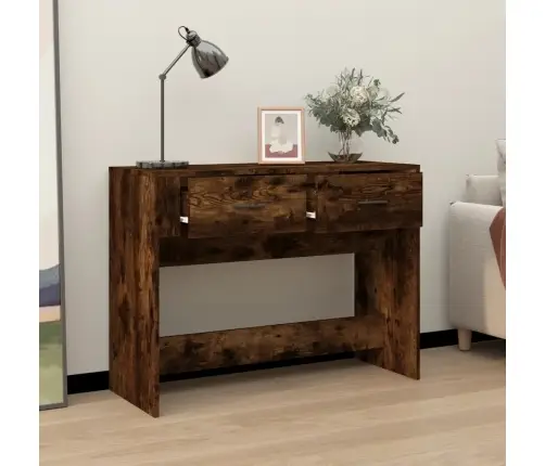 Konsoollaud, Suitsutatud Tamm, 100X39X75 cm Tehispuit