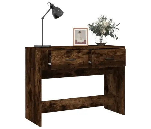 Konsoollaud, Suitsutatud Tamm, 100X39X75 cm Tehispuit