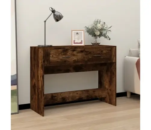 Konsoollaud, Suitsutatud Tamm, 100X39X75 cm Tehispuit