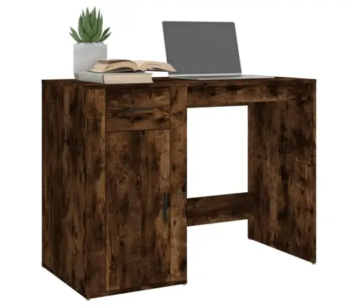 Rakstāmgalds, Kvēpināta Ozolkoka, 100X49X75 Cm Vidaxl