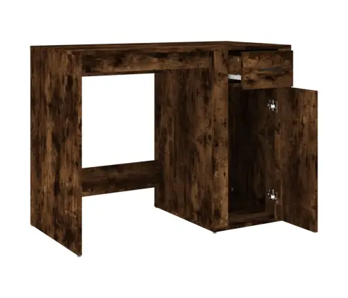 Rakstāmgalds, Kvēpināta Ozolkoka, 100X49X75 Cm Vidaxl