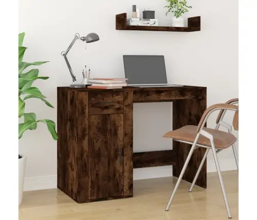 Rakstāmgalds, Kvēpināta Ozolkoka, 100X49X75 Cm Vidaxl