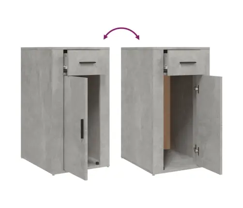 Kirjutuslaua Kapp, Betoonhall, 40 X 49 X 75 cm Tehispuit