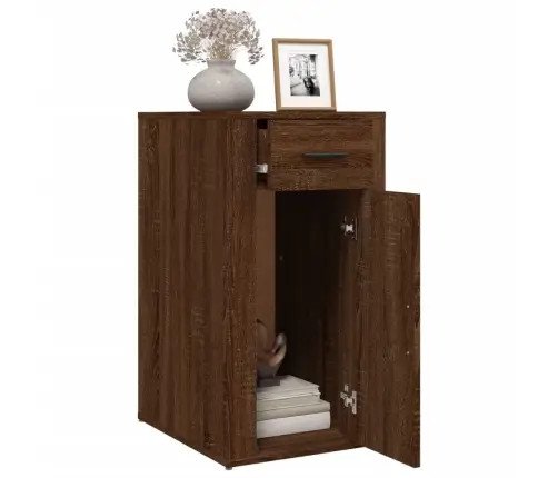 Galda Skapītis, Brūna Ozolkoka, 40X49X75 Cm Vidaxl