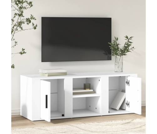 Tv Skapītis, Balts, 100X31,5X35 Cm, Inženierijas Koks Vidaxl