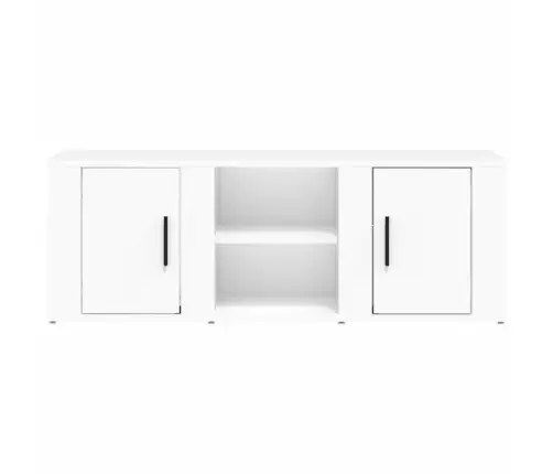 Tv Skapītis, Balts, 100X31,5X35 Cm, Inženierijas Koks Vidaxl