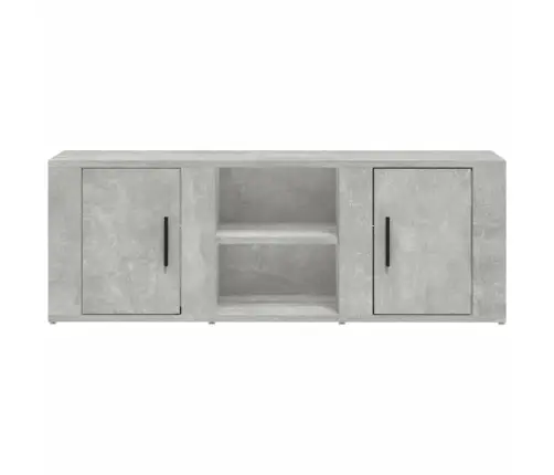 Tv Skapītis, Betona Pelēks, 100X31,5X35 Cm, Inženierijas Koks Vidaxl