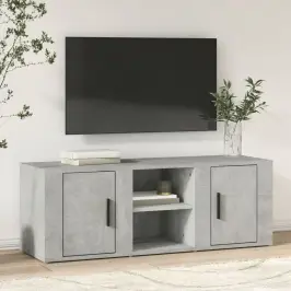 Tv Skapītis, Betona Pelēks, 100X31,5X35 Cm, Inženierijas Koks Vidaxl