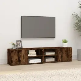 Tv Spintelės, 2Vnt., Dūminio Ąžuolo, 80X31,5X36cm Mediena