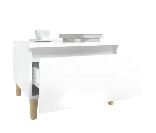 Lisalaud, Kõrgläikega Valge, 50 X 46 X 35 Cm Tehispuit