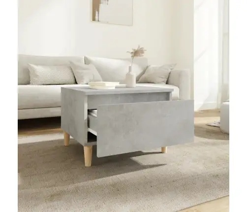 Galdiņš, Betona Pelēks, 50X46X35 Cm, Inženierijas Koks Vidaxl Galdiņš, Betona Pelēks, 50X46X35 Cm, Inženierijas Koks Vidaxl