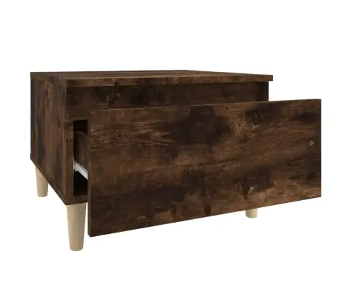 Šoninis Staliukas, Dūminio Ąžuolo, 50X46X35cm Mediena