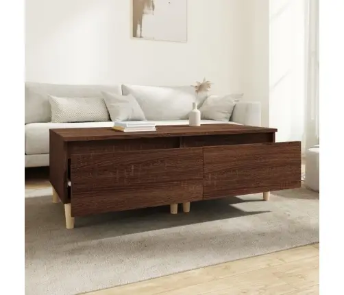 Šoniniai Staliukai, 2Vnt., Rudi Ąžuolo, 50X46X35cm Mediena