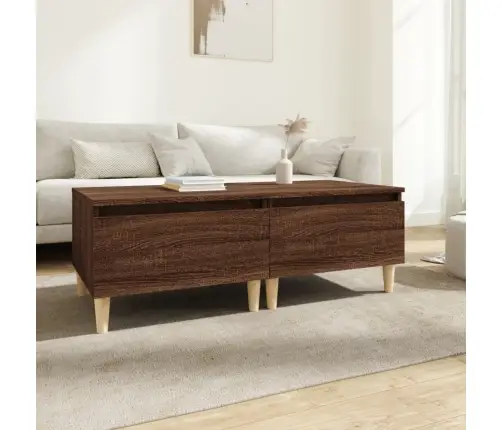 Šoniniai Staliukai, 2Vnt., Rudi Ąžuolo, 50X46X35cm Mediena