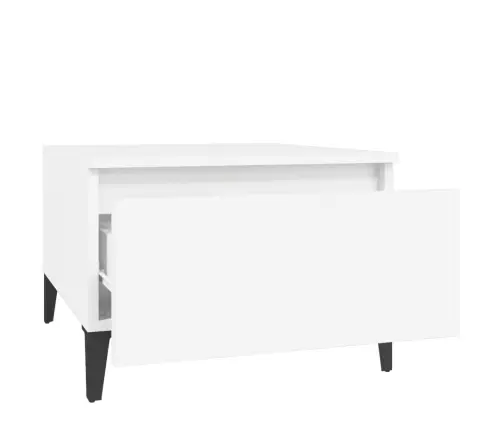 Galdiņi, Balti, 50X46X35 Cm, Inženierijas Koks Vidaxl